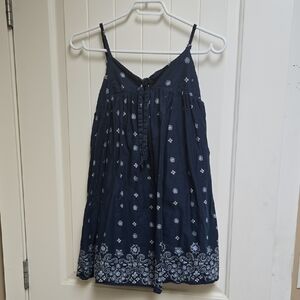 GAP Children Navy Camisole Dress Dark blue with White Patterns Small 4-7 years